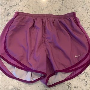 Purple Nike shorts